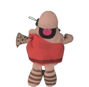 Little Caesars Pizza  Plush Italian Gladiator Ornament Doll 90s